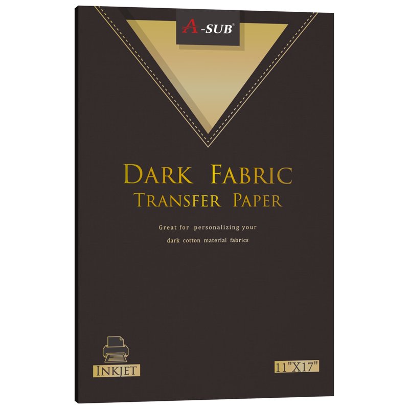 Dark Transfer Paper for Inkjet Printers - Printable Heat Transfer Vinyl for Dark Fabrics