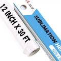 Matte White Sublimation Vinyl Roll for Dark & Light Fabrics - 12x30ft