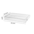 A4 Document Storage Box Office File Organizer Stackable Clear Plastic