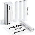 A4 Thermal Printer Paper Rolls - Quick-Dry, Clear Printing, 3x7m BPA-Free