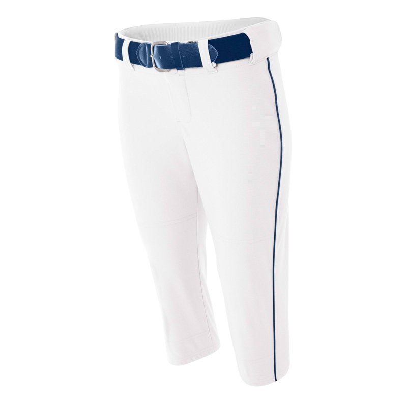 Women's Softball Pants - Athletic Performance Polyester with Piping