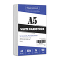 A5 Premium White Cardstock - 100 Sheets, 80lb, Acid-Free & Lignin-Free