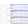 Business Checks with Stub Voucher - Blue 500-Pack, 3 Checks per Page