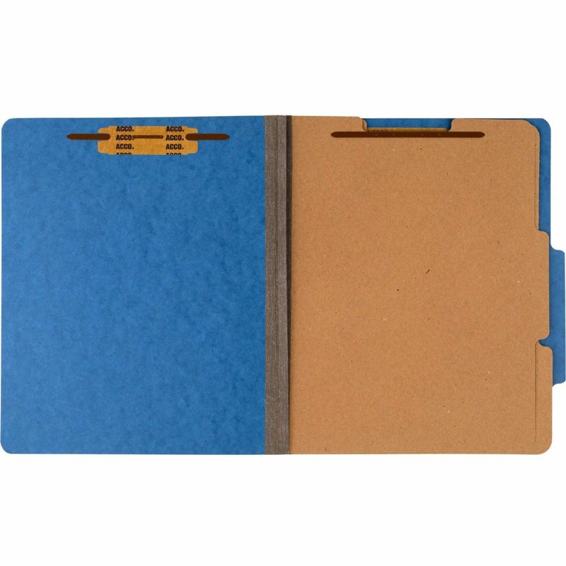 6-Part Letter Classification Folders Sky Blue - Office File Organizer, 10 Pack