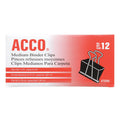 Medium Binder Clips Pack - Reusable Black Paper Clamps for Office & Organization