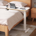 Adjustable Overbed Bedside Table with Wheels – Portable Laptop & Snack Tray