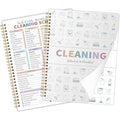 White ADHD Cleaning Planner for Adults — Daily, Weekly, Monthly Schedule & Checklist