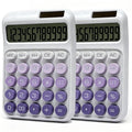 2 Pack Solar & Battery Powered Desktop Calculator with Large LCD & Big Buttons