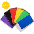 6 Pack Pocket Notebooks - Small Spiral Journals for Work, Travel, Office