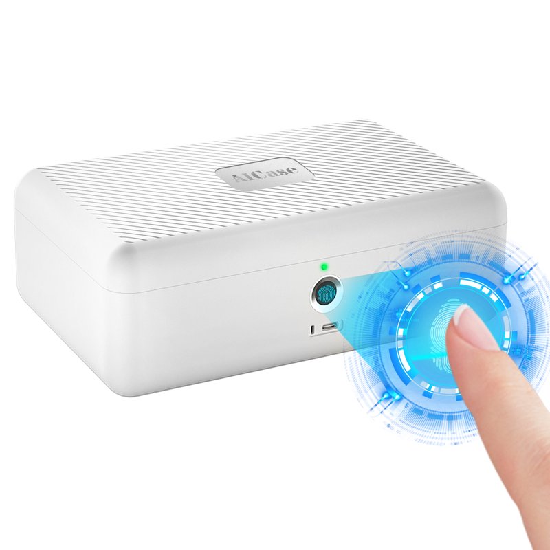 Biometric Fingerprint Safe Box with Morse Code Access, Home Security Storage