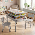 Kids Activity Table and Chair Set for Drawing and Play - Sturdy Multi-Use Children's Furniture