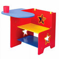 Kids Wooden Desk with Chalkboard and Storage - Preschool Art & Learning Desk