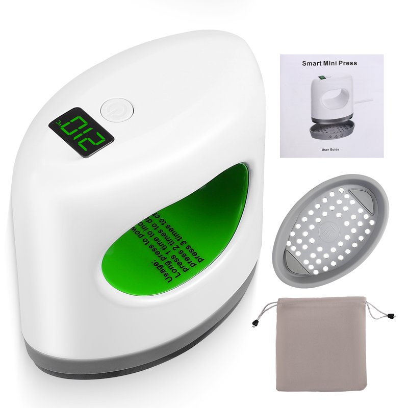 Mini Heat Press Machine for Crafts up to 410°F - Portable Iron for Shoes Hats