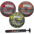 Mini Basketball Set 3-Pack for Kids - 7 Inch Youth Size with Pump, Indoor & Outdoor Play