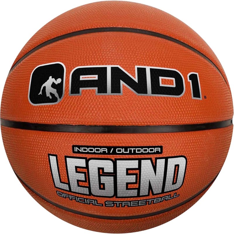 Size 7 Rubber Basketball - Official 29.5 Inch Streetball, Indoor Outdoor Use