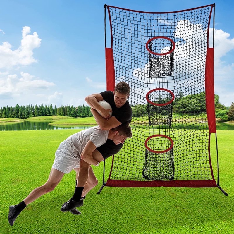 Football Kicking Net Practice Equipment - Improve Accuracy & Throwing Skills