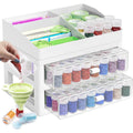 Diamond Painting Drill Storage Organizer with Stackable Bead Containers - Multiple Sizes
