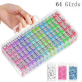 Diamond Painting Bead Storage Containers with 64 Compartments - Craft Organizer Box