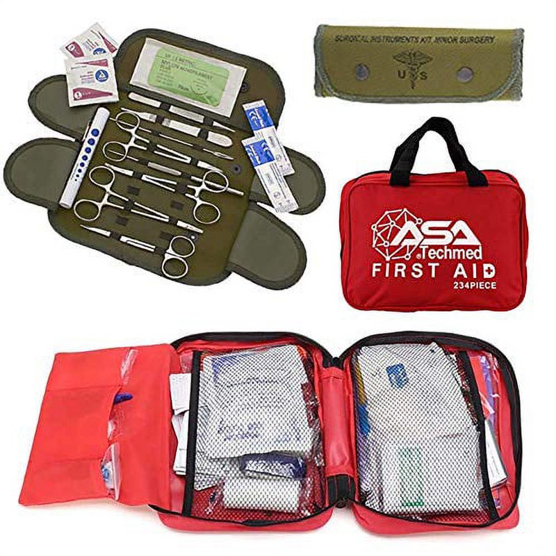 First Aid Kit Compact Emergency Medical Supplies for Home, Travel, Outdoors