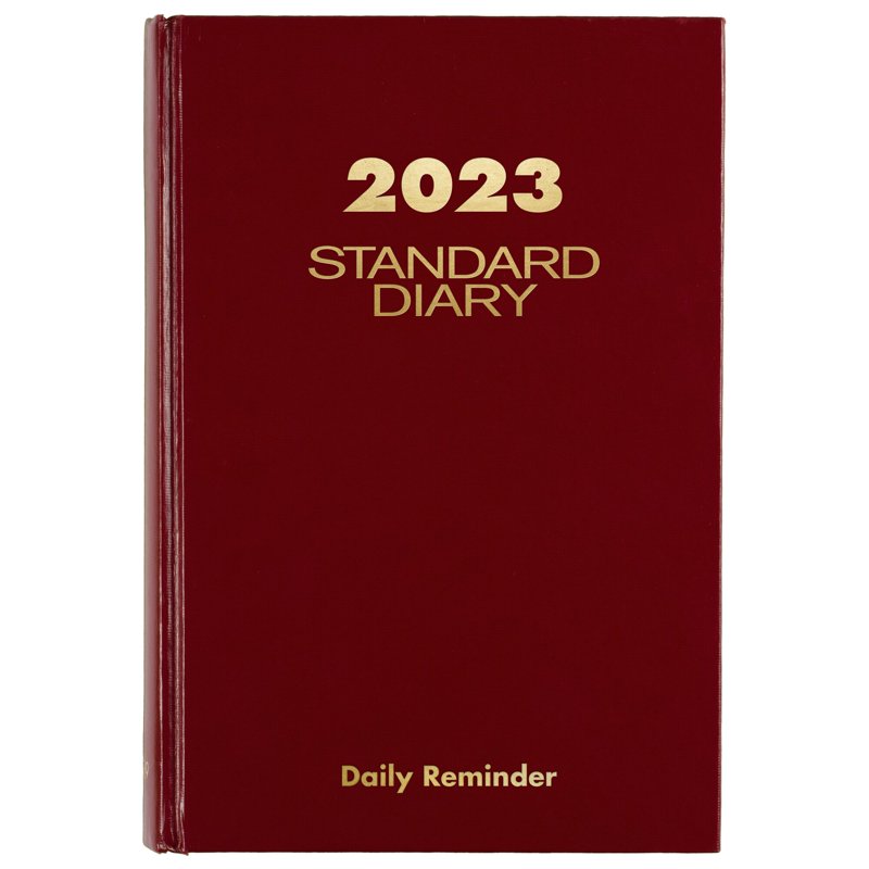 Daily Diary 2023 Planner with Notes and Monthly Summary - Small 5.75 x 8.25 Inches