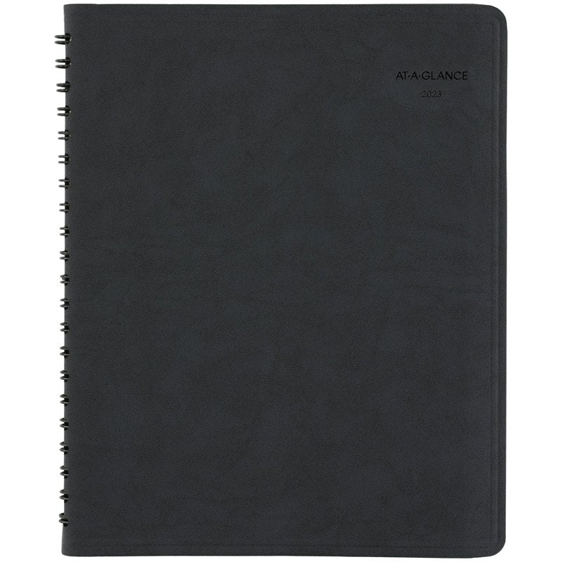 Weekly Appointment Book Planner 2023 Large Faux Leather Cover 8x11