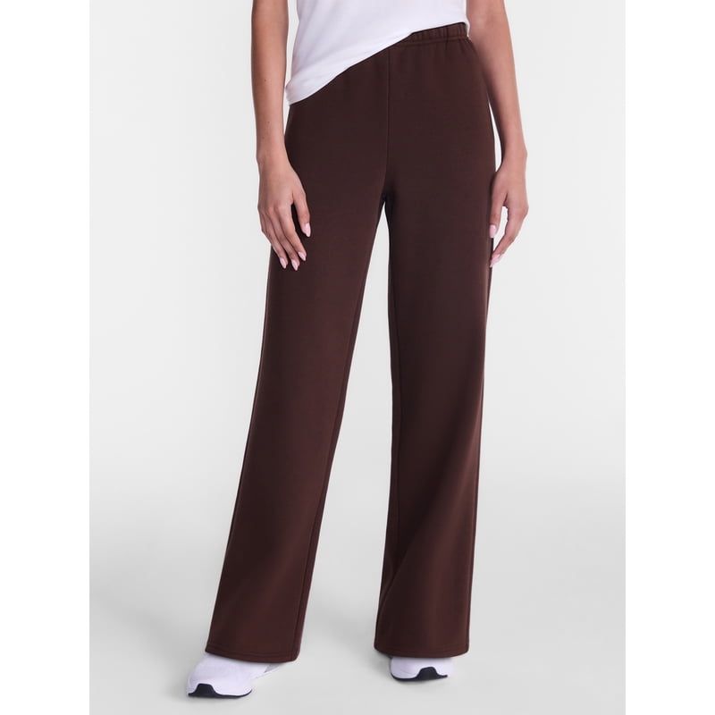 Women's Fleece Pants with Pockets - Relaxed Fit, Mid-Rise, 30-Inch Inseam