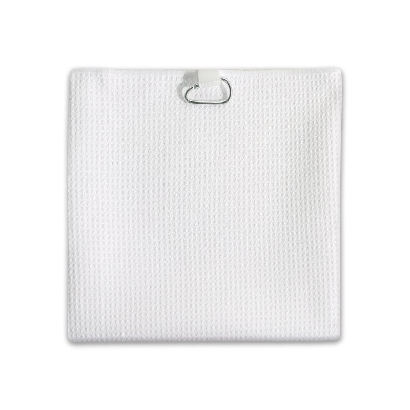 Golf Towel Microfiber with Carabiner Clip 30x20 Inch White - Pack Options