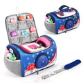 Kids Travel Carrying Case for Toniebox Audio Player Storage Bag - Blue