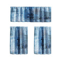 Kitchen Curtains 3-Piece Set Cafe Theme Small Window Drapes Blackout Filters Farmhouse Style