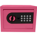 Electric Safe with Digital Lock, Steel Pink, 9.1 x 6.75 x 6.75 Inches
