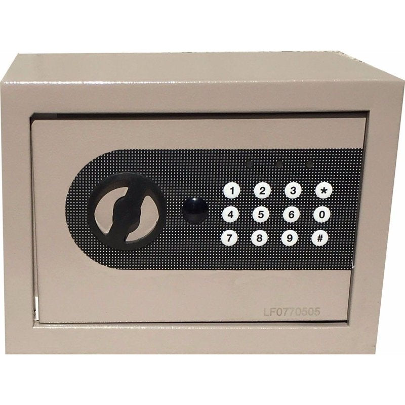 Electronic Wall Safe with Digital Lock Steel Gray Compact Security for Home & Business