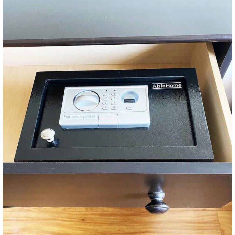 Heavy Duty Drawer Safe Box with Electronic Lock - Black & White Variants