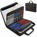 Fireproof Accordion File Organizer with 13 Expandable Pockets & Waterproof Design