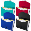 7-Pocket Accordion File Organizer Pack of 4, Letter & A4 Document Folders