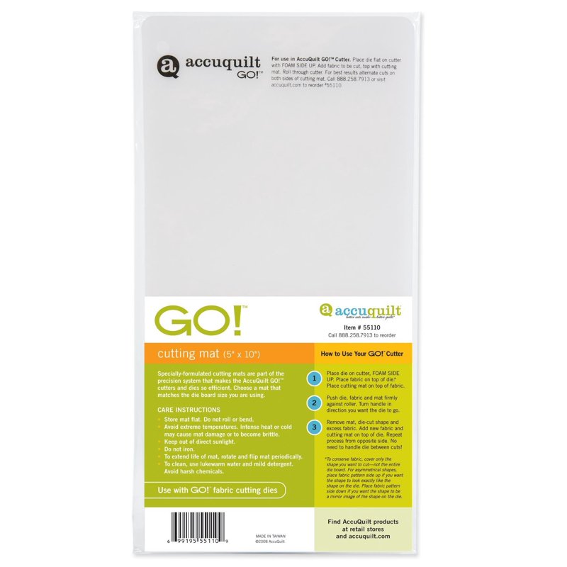 5 x 10 Inch Cutting Mat for Quilting and Crafting - 2 Pack