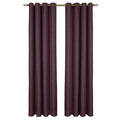 Lined Grommet Window Curtain Panel - Blackout, 50 Inch Wide, Multiple Lengths