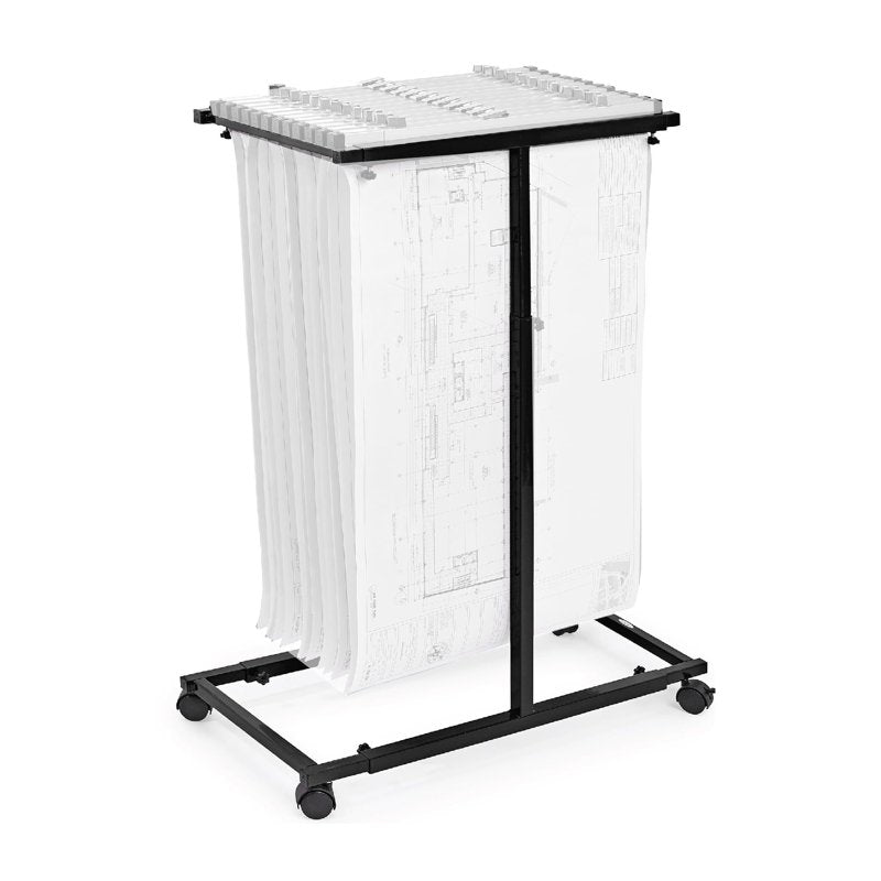 Adjustable Blueprint Storage Organizer - Heavy Duty Steel Construction