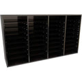 Wooden Literature Organizer with Adjustable Compartments for Office & Classroom
