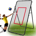Adjustable 7x4 FT Sports Rebounder Net for Volleyball, Soccer, Baseball & Tennis Training
