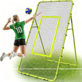 Adjustable Volleyball Rebounder Net 7x4 FT with Steel Frame & Multi-Angle Practice