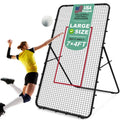 Adjustable Volleyball Rebounder Net - Portable 7x4 FT Practice Equipment for Volleyball, Lacrosse, Baseball, Soccer