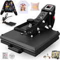 15x15 Clamshell Heat Press Machine with Slide-Out Design for Sublimation Transfers