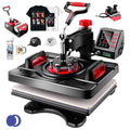 5-in-1 Heat Press Machine 15x12 Inch with Digital Control for T-Shirts Mugs Hats