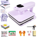 Automatic 15x15 Heat Press Machine with 360° Swing & High Workspace for Sublimation T-Shirts and Hoodies