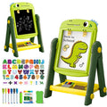 Kids Double-Sided Magnetic Art Easel with Painting Accessories, 3-8 Years