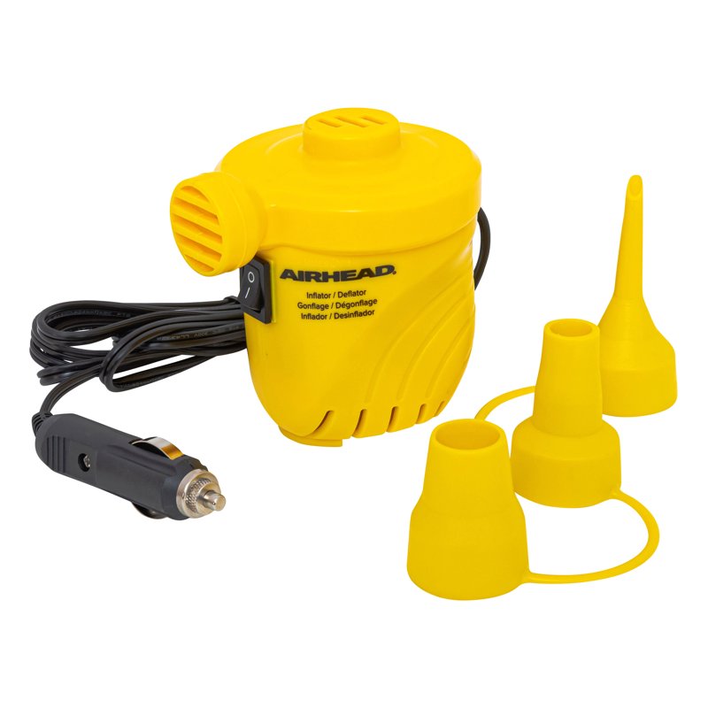 12V Pool Float Air Pump with Car Adapter - High Volume Inflatables