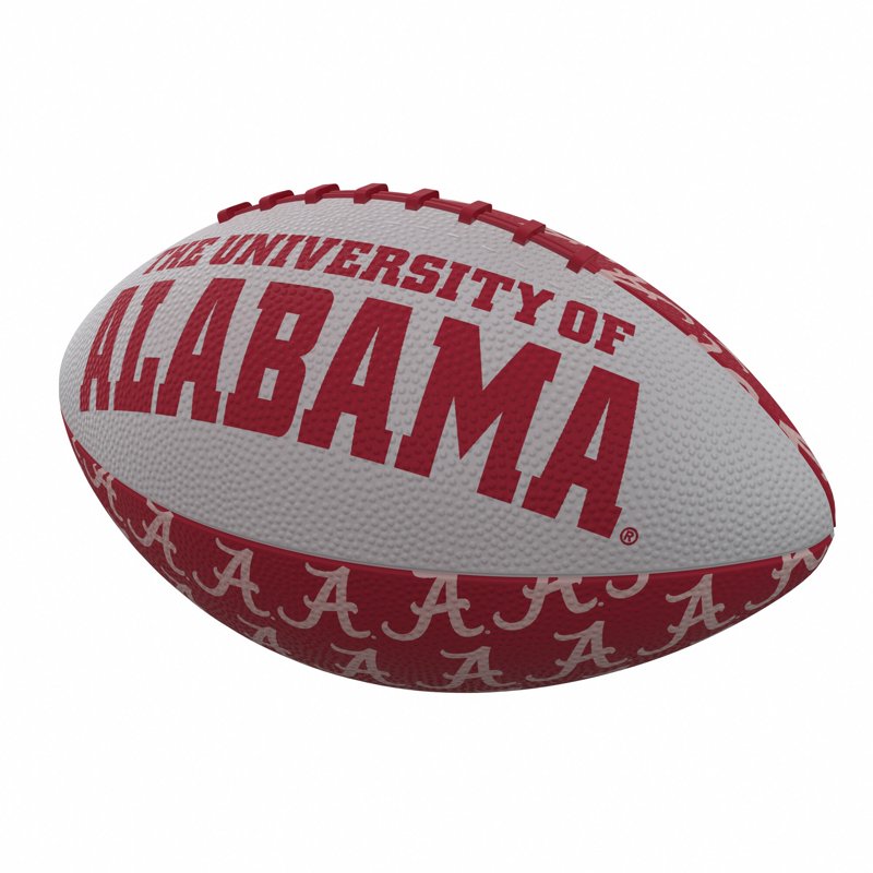 Mini Rubber Football - 5.80 x 12.35 Inches, Durable Textured Grip, Officially Licensed
