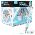Artist Concepts Interlocking Marker Organizer with 70 Dual-Ended Alcohol Markers