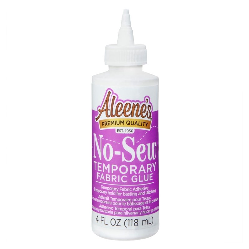 No-Sew Temporary Fabric Glue - Washable Adhesive for Sewing & Crafting