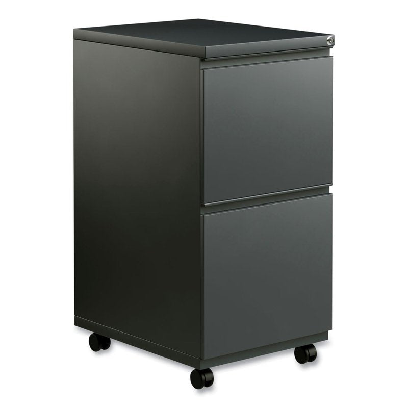 Alera Lockable 2-Drawer Vertical Filing Cabinet - Charcoal